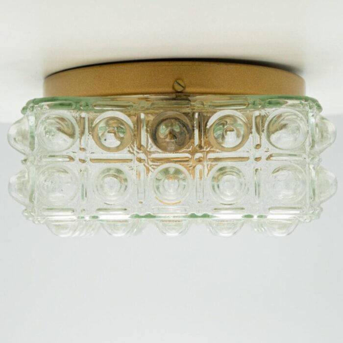 square bubble glass flush mount by helena tynell 1960 11