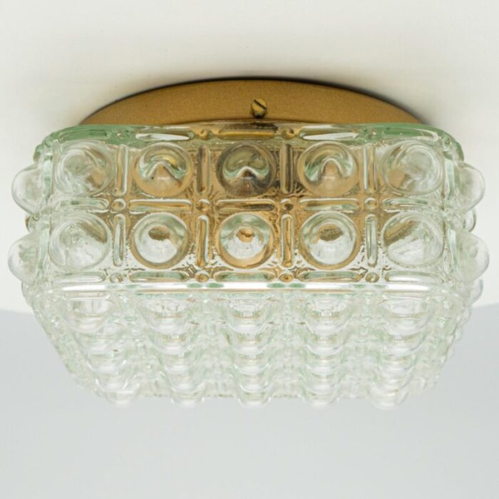 square bubble glass flush mount by helena tynell 1960 12