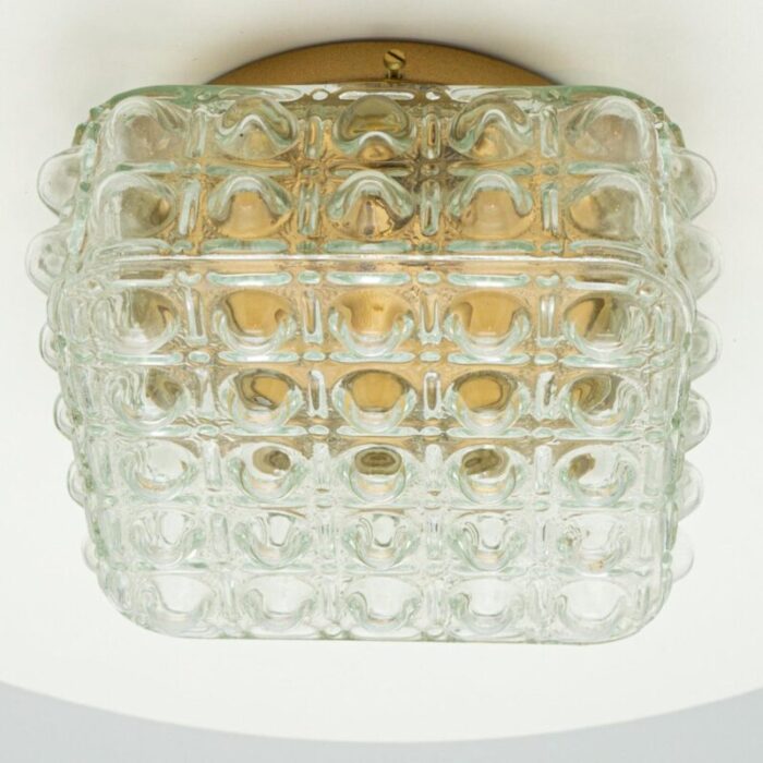 square bubble glass flush mount by helena tynell 1960 13