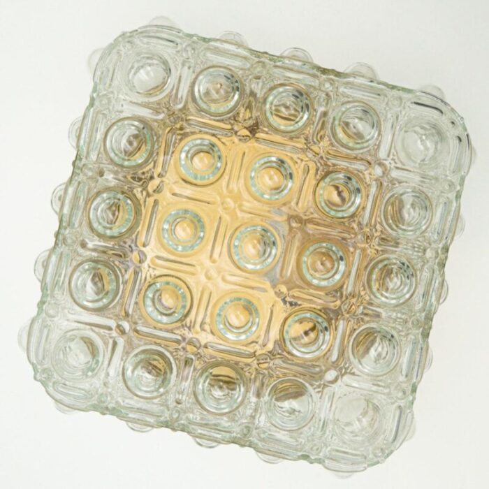 square bubble glass flush mount by helena tynell 1960 14