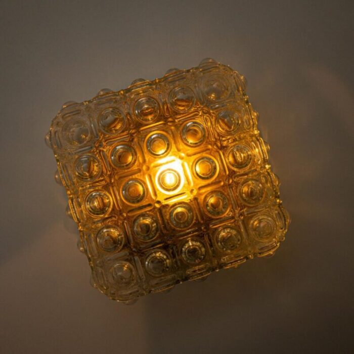 square bubble glass flush mount by helena tynell 1960 16