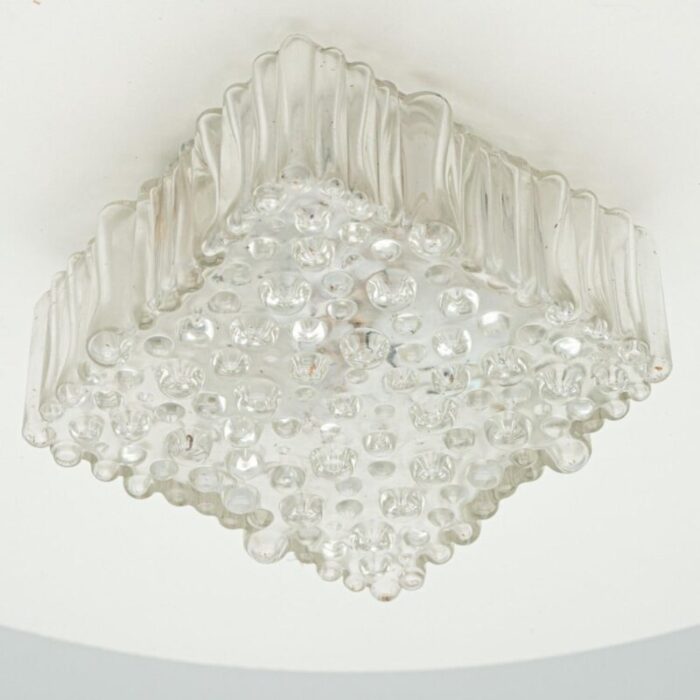 square glass flush mount by helena tynell 1960 12