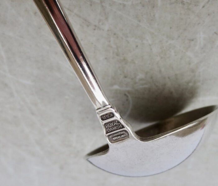 sterling silver creamer ladle circa 1939 royal danish 7901