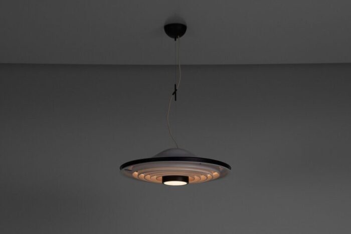 stilnovo ceiling light in painted aluminium italy 1965 5