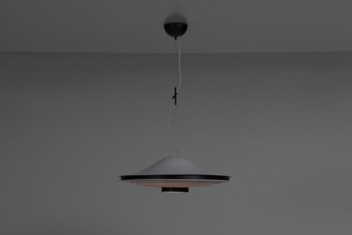 stilnovo ceiling light in painted aluminium italy 1965 8