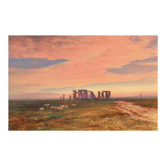 stonehenge at sunset by robert gallon royal academy royal society of british artists benezit wiltshire druid celtic 0686