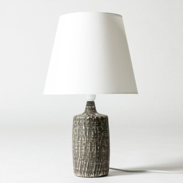 stoneware table lamp by gunnar nylund for roerstrand 1960s 1