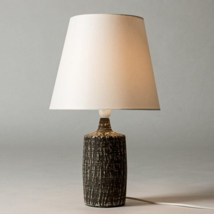 stoneware table lamp by gunnar nylund for roerstrand 1960s 5