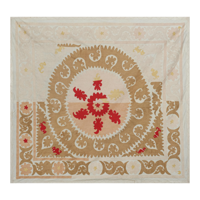 suzani white washed tapestry 5 x 55 7072