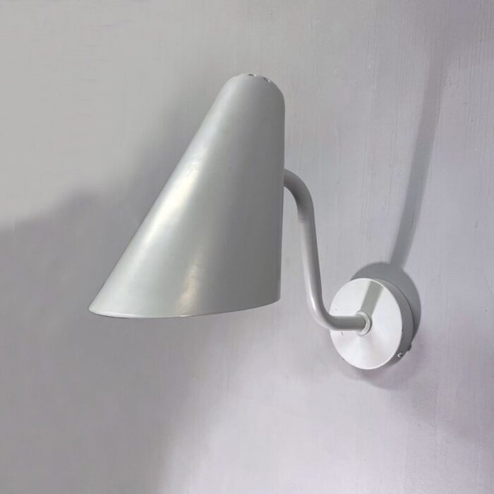 swedish modern metal wall lamp by borens 1950s 1