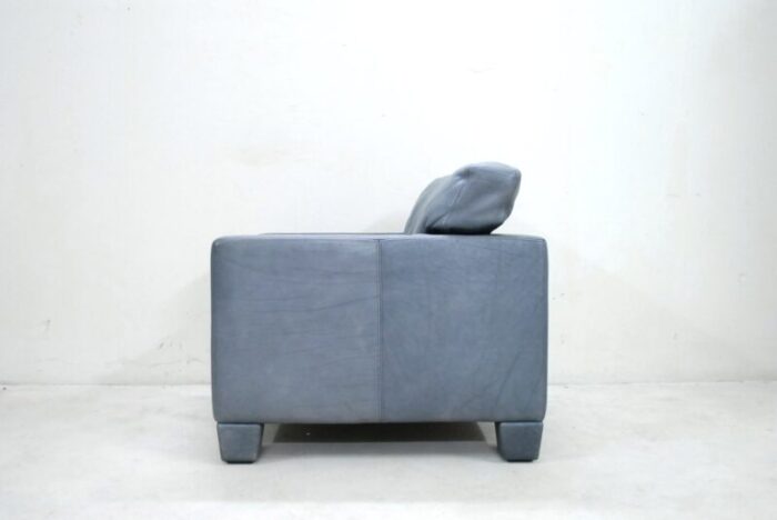 swiss ds 17 grey leather armchair from de sede 1980s 2