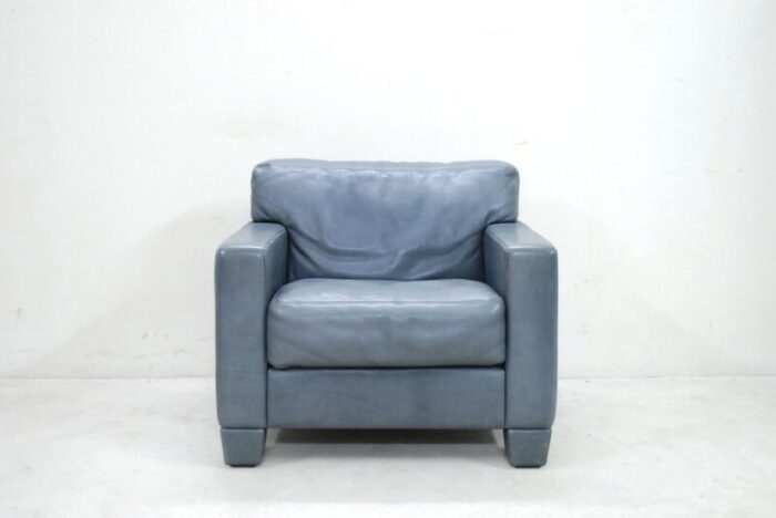 swiss ds 17 grey leather armchair from de sede 1980s 3