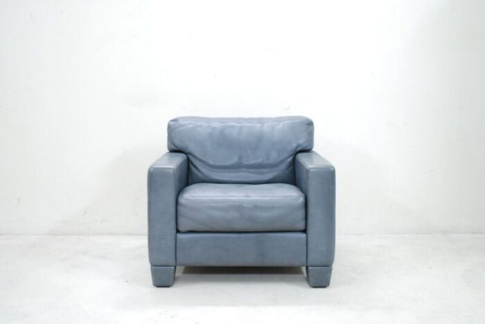 swiss ds 17 grey leather armchair from de sede 1980s 4