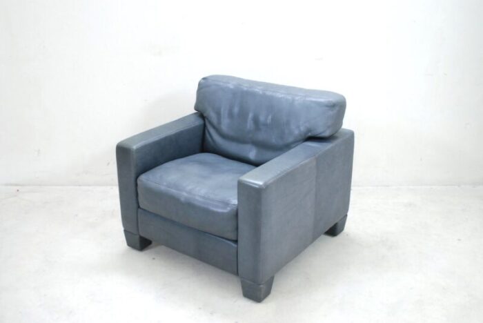 swiss ds 17 grey leather armchair from de sede 1980s 9