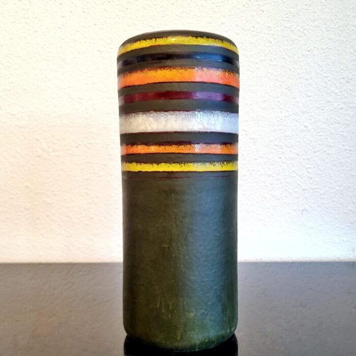 tall bitossi fascie colorate decor cylinder vase 3467