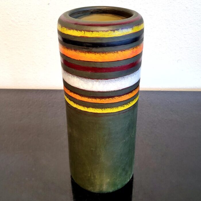 tall bitossi fascie colorate decor cylinder vase 6378