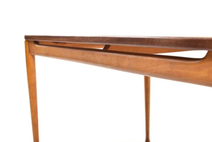 teak beech coffee table 1950s 6