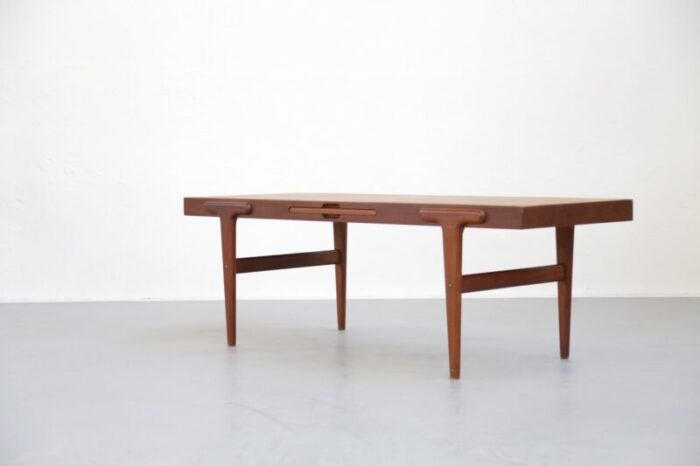 teak coffee table by johannes andersen 1960s 1