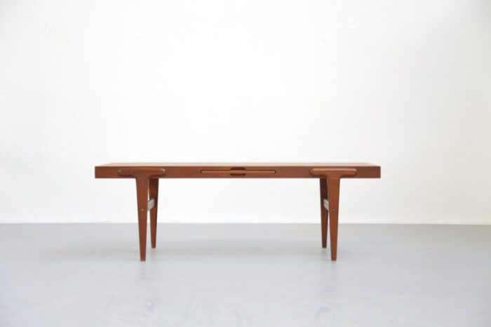 teak coffee table by johannes andersen 1960s 2