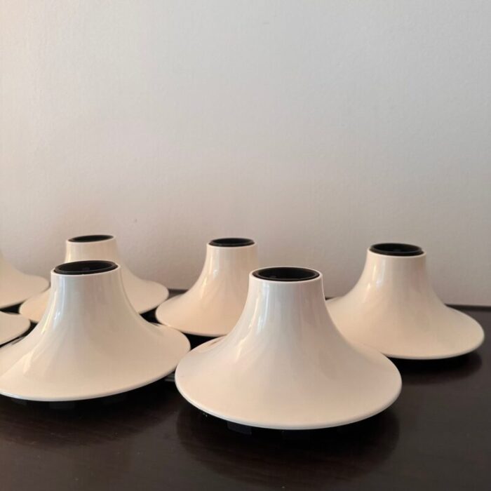 teti n 9 wall lamps by vico magistretti for artemide 1970 set of 9 1