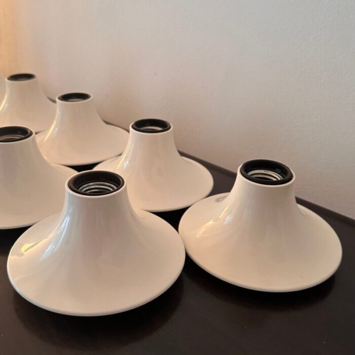 teti n 9 wall lamps by vico magistretti for artemide 1970 set of 9 4