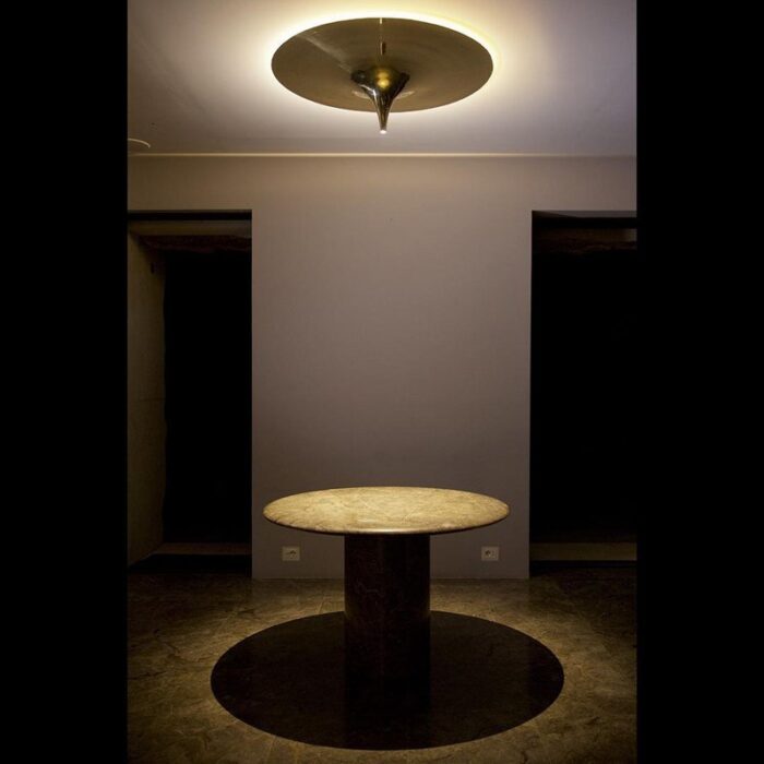 ting tong medium matte nickel ceiling lamp by jean pascal levy trumet 5