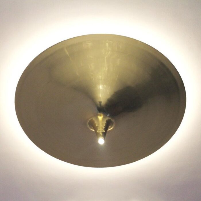 ting tong small matte brass ceiling lamp by jean pascal levy trumet 2