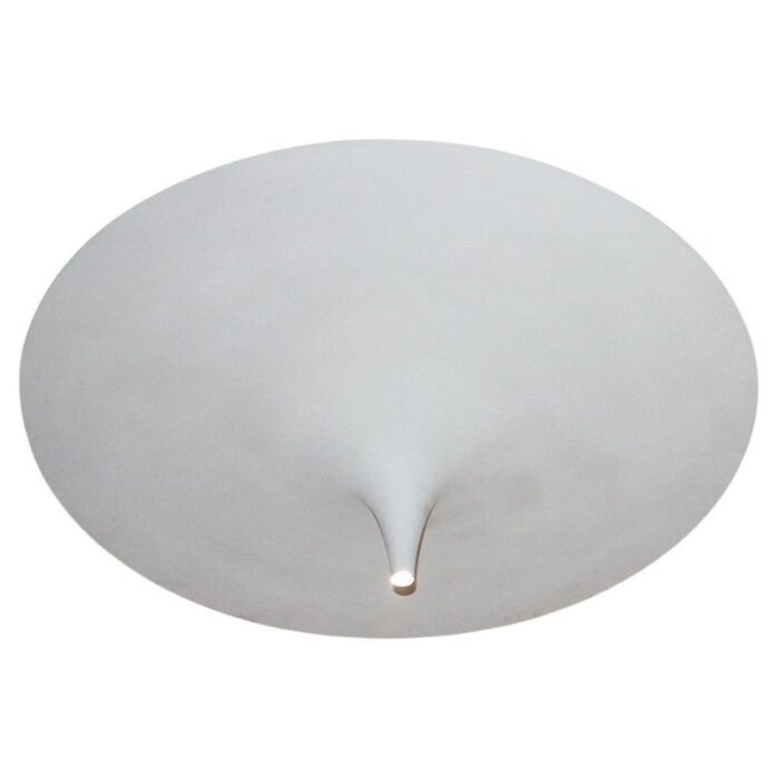 ting tong small matte white ceiling lamp by jean pascal levy trumet 1