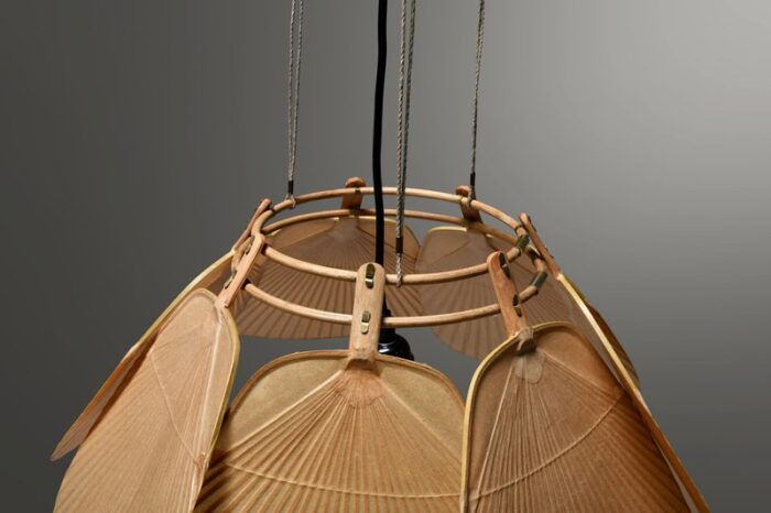 uchiwa ju yon chandelier attributed to ingo maurer germany 1970s 8