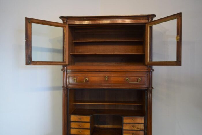 unusual french mahogany secretaire desk 0844