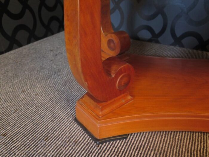 veneered coffee table in cherry wood 1920s 7