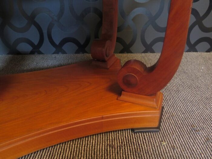 veneered coffee table in cherry wood 1920s 8