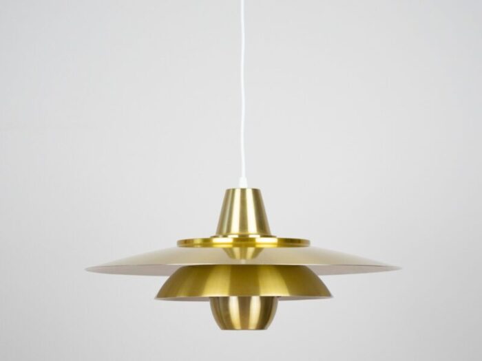 vintage aluminum pendant lamp by david mogensen for superlight 1980s 1