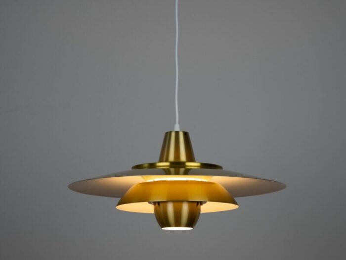 vintage aluminum pendant lamp by david mogensen for superlight 1980s 10