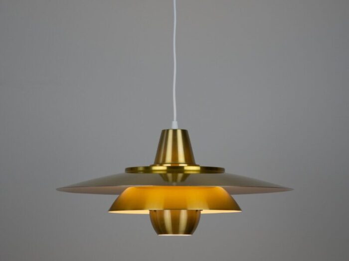 vintage aluminum pendant lamp by david mogensen for superlight 1980s 11