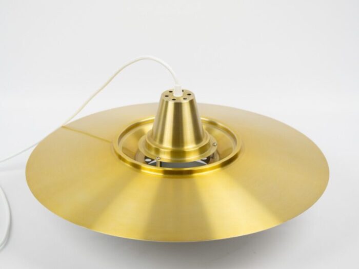 vintage aluminum pendant lamp by david mogensen for superlight 1980s 8