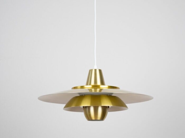 vintage aluminum pendant lamp by david mogensen for superlight 1980s 9