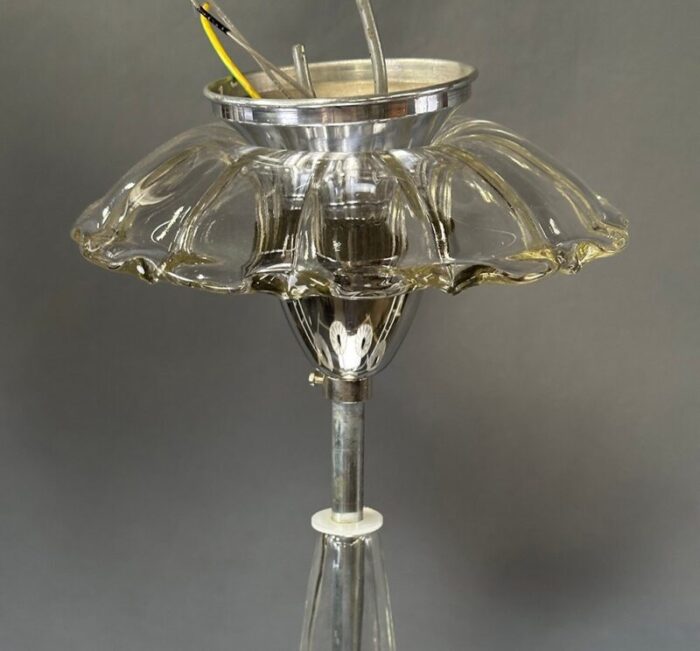 vintage art deco bohemian glass chandelier from kamenicky senov 1930s 8