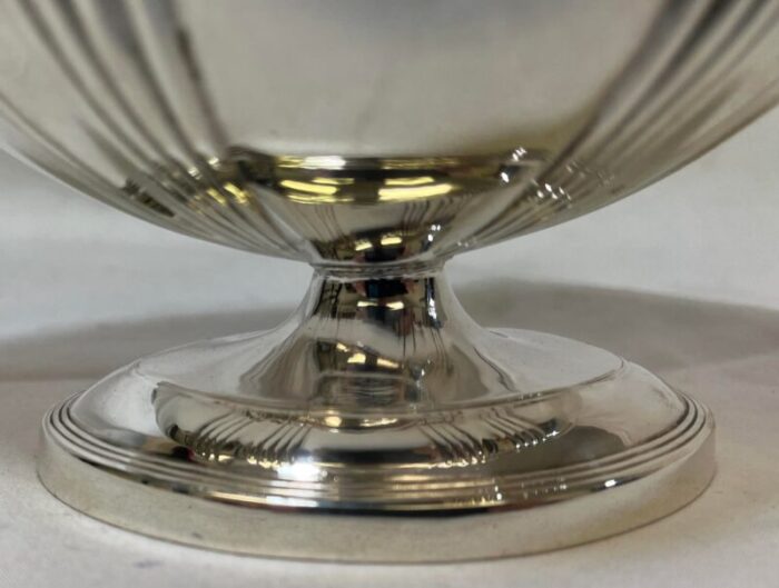 vintage art deco walker and hall silver plate handled pedestal sugar basincandy dish made in england circa 1930 1132