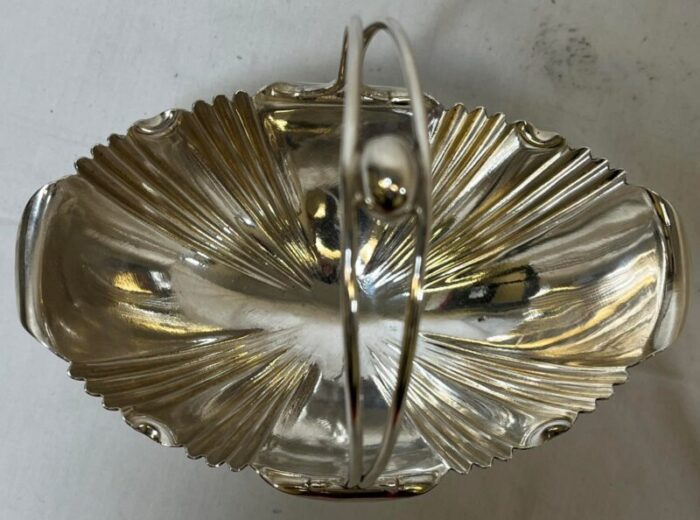 vintage art deco walker and hall silver plate handled pedestal sugar basincandy dish made in england circa 1930 5442