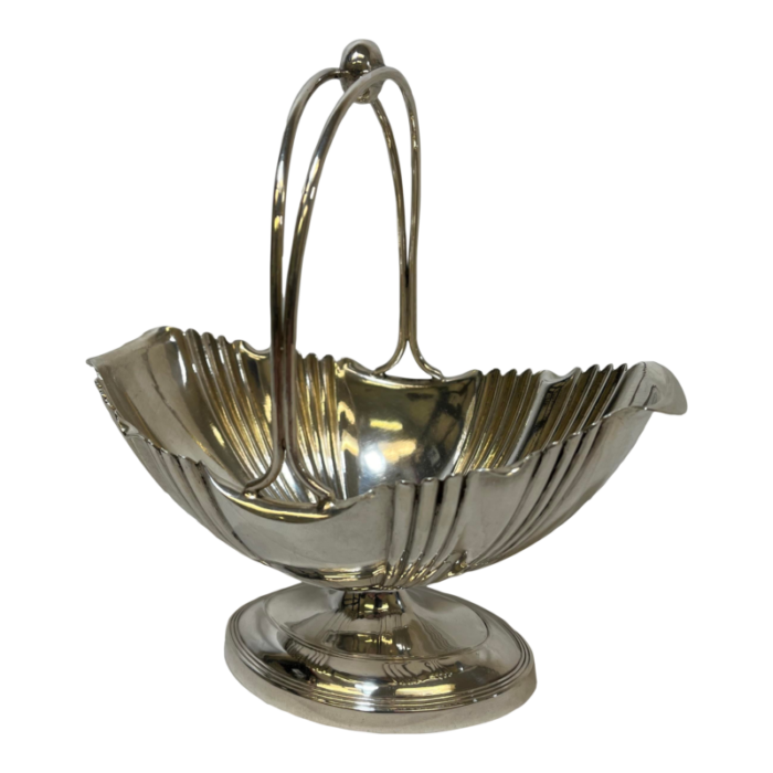 vintage art deco walker and hall silver plate handled pedestal sugar basincandy dish made in england circa 1930 9044