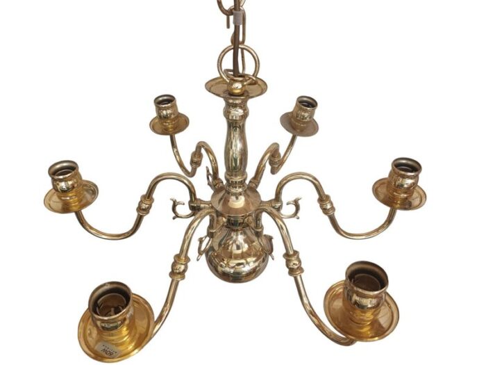 vintage brass chandelier 1930 13