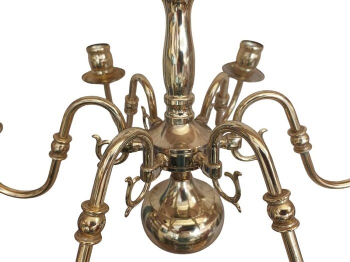 vintage brass chandelier 1930 8