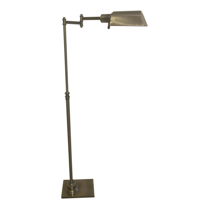 vintage chrome height adjustable pharmacy floor lamp 6661