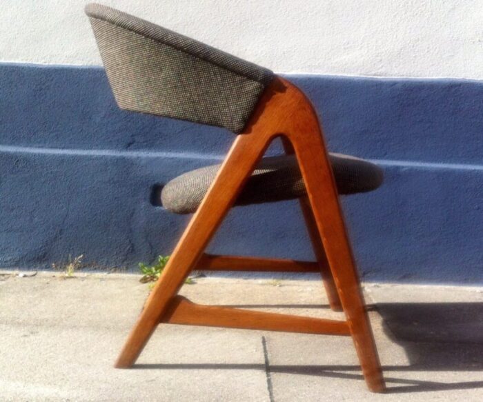 vintage danish saw bench easy chair by arne wahl iversen for soro 1957 2