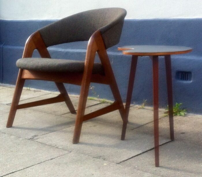 vintage danish saw bench easy chair by arne wahl iversen for soro 1957 5