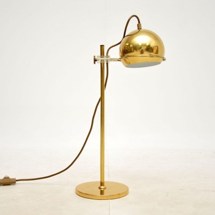 vintage french brass desk lamp 1970s 1