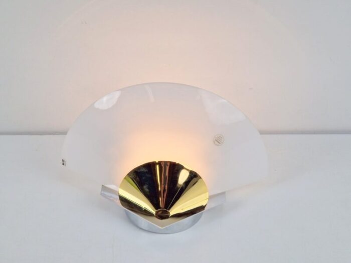 vintage g2 glass wall lamp from vetri murano italy 1970s 5