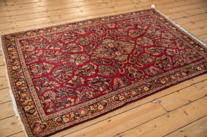 vintage german sarouk rug 42 x 66 3459