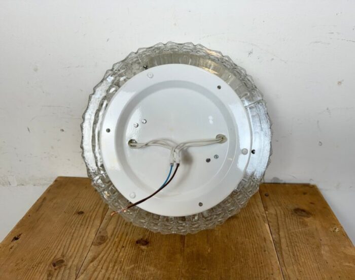 vintage glass wall light 1970s 11 1